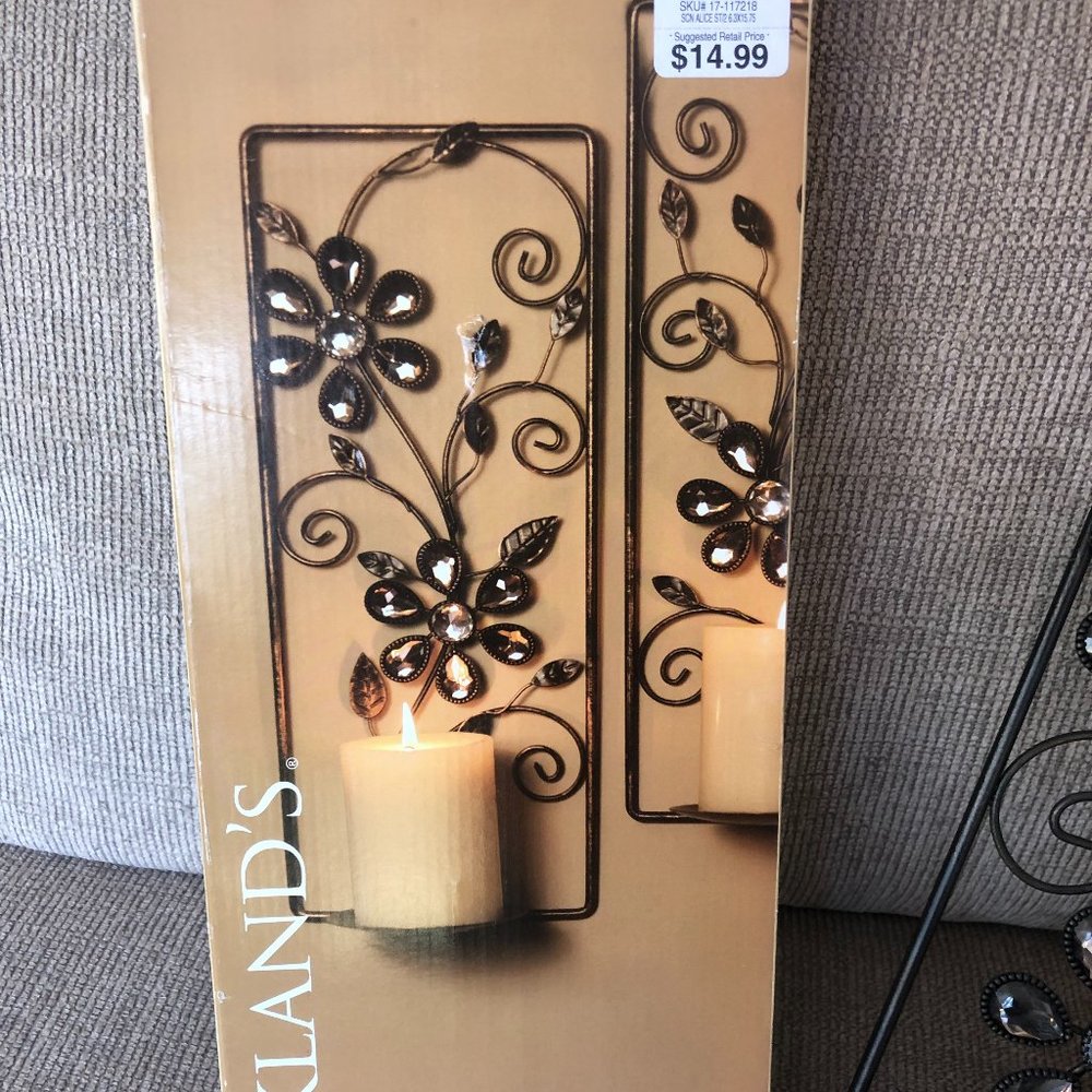 Metal Candle Holder Wall Hangings